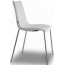 Стул с обивкой Scab Design Zebra Pop 4 legs  сталь, поликарбонат, искусственная кожа хром, белый Фото 3