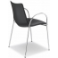 Кресло пластиковое с обивкой Scab Design Zebra Pop сталь, поликарбонат, искусственная кожа хром, черный Фото 2