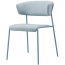 Кресло с обивкой Scab Design Lisa Waterproof сталь, дерево, влагозащитная ткань голубой Фото 2