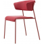 Кресло с обивкой Scab Design Lisa Waterproof сталь, дерево, влагозащитная ткань розовый Фото 3