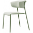 Кресло с обивкой Scab Design Lisa Waterproof сталь, дерево, влагозащитная ткань зеленый Фото 3