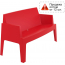 Диван пластиковый двухместный Siesta Contract Box Sofa полипропилен красный Фото 5