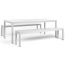 Комплект металлической мебели Nardi Set Rio Bench Alu алюминий белый Фото 1