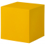 Пуф пластиковый SLIDE Cubo 40 Standard полиэтилен шафрановый желтый Фото 3