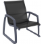 Кресло пластиковое Siesta Contract Pacific Lounge стеклопластик, батилин темно-серый, черный Фото 3