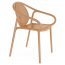 Кресло пластиковое PEDRALI Remind стеклопластик терракотовый Фото 5