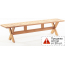 Скамейка деревянная WArt Focus Bench 200 ироко Фото 2