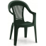 Кресло пластиковое SCAB GIARDINO Elegant Scratchproof Monobloc пластик зеленый Фото 1