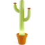 Светильник пластиковый напольный SLIDE Cactus Lighting полиэтилен зеленый, тыквенный оранжевый Фото 1