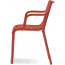Кресло пластиковое PEDRALI Souvenir стеклопластик красный Фото 1