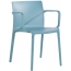 Кресло пластиковое PAPATYA Evo-K стеклопластик голубой Фото 5