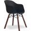 Кресло пластиковое PAPATYA Globe-K Wox Iroko ироко, металл, стеклопластик натуральный, черный Фото 1