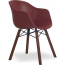 Кресло пластиковое PAPATYA Globe-K Wox Iroko ироко, металл, стеклопластик натуральный, кирпично-красный Фото 3