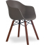 Кресло пластиковое PAPATYA Globe-K Wox Iroko ироко, металл, стеклопластик натуральный, тортора Фото 4