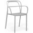 Кресло пластиковое PEDRALI Intrigo алюминий темно-бежевый Фото 3