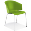Кресло пластиковое PEDRALI Grace сталь, стеклопластик зеленый Фото 2