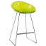 Кресло прозрачное полубарное PEDRALI Gliss сталь, поликарбонат зеленый Фото 3