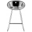 Кресло прозрачное полубарное PEDRALI Gliss сталь, поликарбонат серый Фото 2