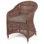 Кресло плетеное 4SIS Равенна алюминий, искусственный ротанг, ткань коричневый Фото 3