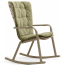 Кресло-качалка пластиковое с подушкой Nardi Folio стеклопластик, акрил тортора, зеленый Фото 2