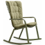 Кресло-качалка пластиковое с подушкой Nardi Folio стеклопластик, акрил агава, зеленый Фото 3