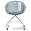 Кресло офисное прозрачное PEDRALI Gliss сталь, поликарбонат серый Фото 1