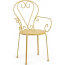Кресло металлическое Garden Relax Etienne сталь желтый Фото 4