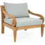 Кресло деревянное с подушками Garden Relax Karuba тик, олефин натуральный, светло-зеленый Фото 1