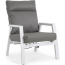 Кресло металлическое с подушками Garden Relax Kledi алюминий, текстилен, олефин белый, серый Фото 1
