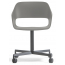 Кресло офисное на колесах PEDRALI Babila сталь, алюминий, стеклопластик серый Фото 3
