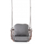 Кресло подвесное плетеное Grattoni Bari алюминий, роуп, олефин антрацит, коричневый, темно-серый Фото 1