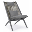 Лаунж-стул плетеный с подушками Garden Relax Aloha алюминий, роуп, ткань угольный, серый Фото 2