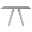 Стол обеденный PEDRALI Arki-Table Outdoor сталь, компакт-ламинат HPL бежевый, бежевый мрамор Фото 3