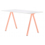 Стол ламинированный PEDRALI Arki-Desk Compact сталь, компакт-ламинат HPL розовый, белый Фото 6
