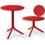 Стол пластиковый обеденный Nardi Step + Step Mini стеклопластик красный Фото 2