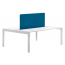 Стол со звукопоглощающей панелью PEDRALI Matrix Desk алюминий, ЛДСП, ткань белый, синий Фото 1