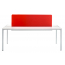 Стол со звукопоглощающей панелью PEDRALI Matrix Desk алюминий, ЛДСП, ткань белый, красный Фото 1