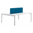 Стол со звукопоглощающей панелью PEDRALI Matrix Desk алюминий, ЛДСП, ткань белый, синий Фото 1
