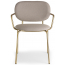 Кресло металлическое c обивкой Scab Design Si-Si Bold сталь, ткань матовое золото, темно-бежевый Фото 3