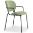 Кресло металлическое c обивкой Scab Design Si-Si Bold сталь, ткань антрацит, зеленый Фото 3