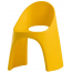 Кресло пластиковое SLIDE Amelie Standard полиэтилен шафрановый желтый Фото 2