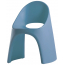 Кресло пластиковое SLIDE Amelie Standard полиэтилен пудрово-синий Фото 3