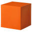 Пуф пластиковый SLIDE Cubo 40 Standard полиэтилен тыквенный оранжевый Фото 1