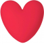 Светильник пластиковый настенный Сердце SLIDE Love Lighting полиэтилен красный Фото 1