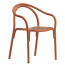 Кресло металлическое PEDRALI Soul Outdoor алюминий, тик коричневый, натуральный Фото 3