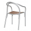 Кресло металлическое PEDRALI Soul Outdoor алюминий, тик алюминиевый, натуральный Фото 4