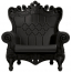 Кресло пластиковое SLIDE Queen Of Love Standard полиэтилен угольно-черный Фото 2