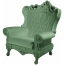 Кресло пластиковое SLIDE Queen Of Love Standard полиэтилен зеленый Фото 2
