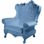 Кресло пластиковое SLIDE Queen Of Love Standard полиэтилен пудрово-синий Фото 5