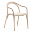 Кресло деревянное с обивкой PEDRALI Soul Soft ясень, ткань беленый ясень Фото 1
